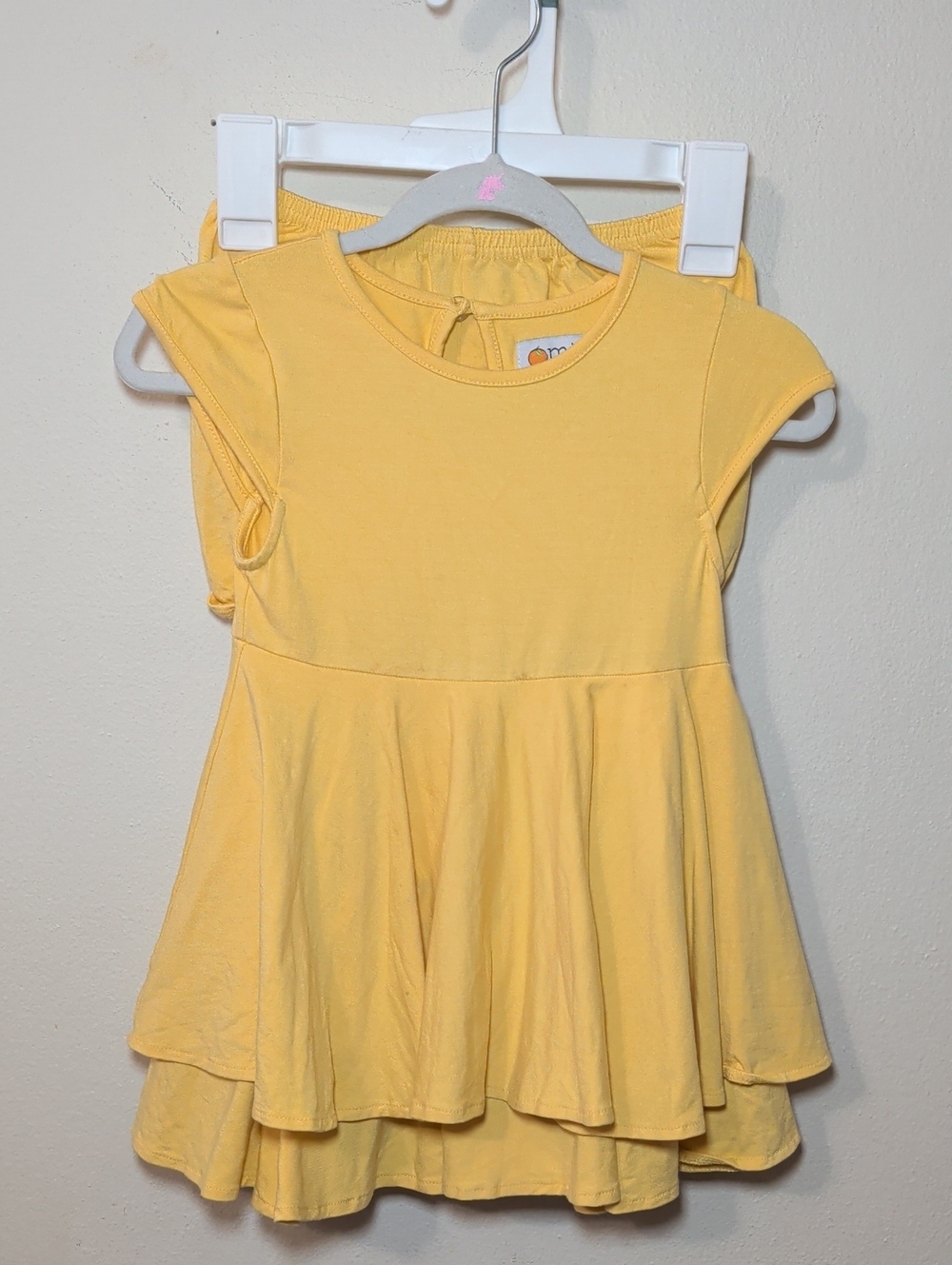 Well Dressed Wolf Omi Jo Yellow Magic Tunic Set Tiered Top + Bloomers Girls 24M